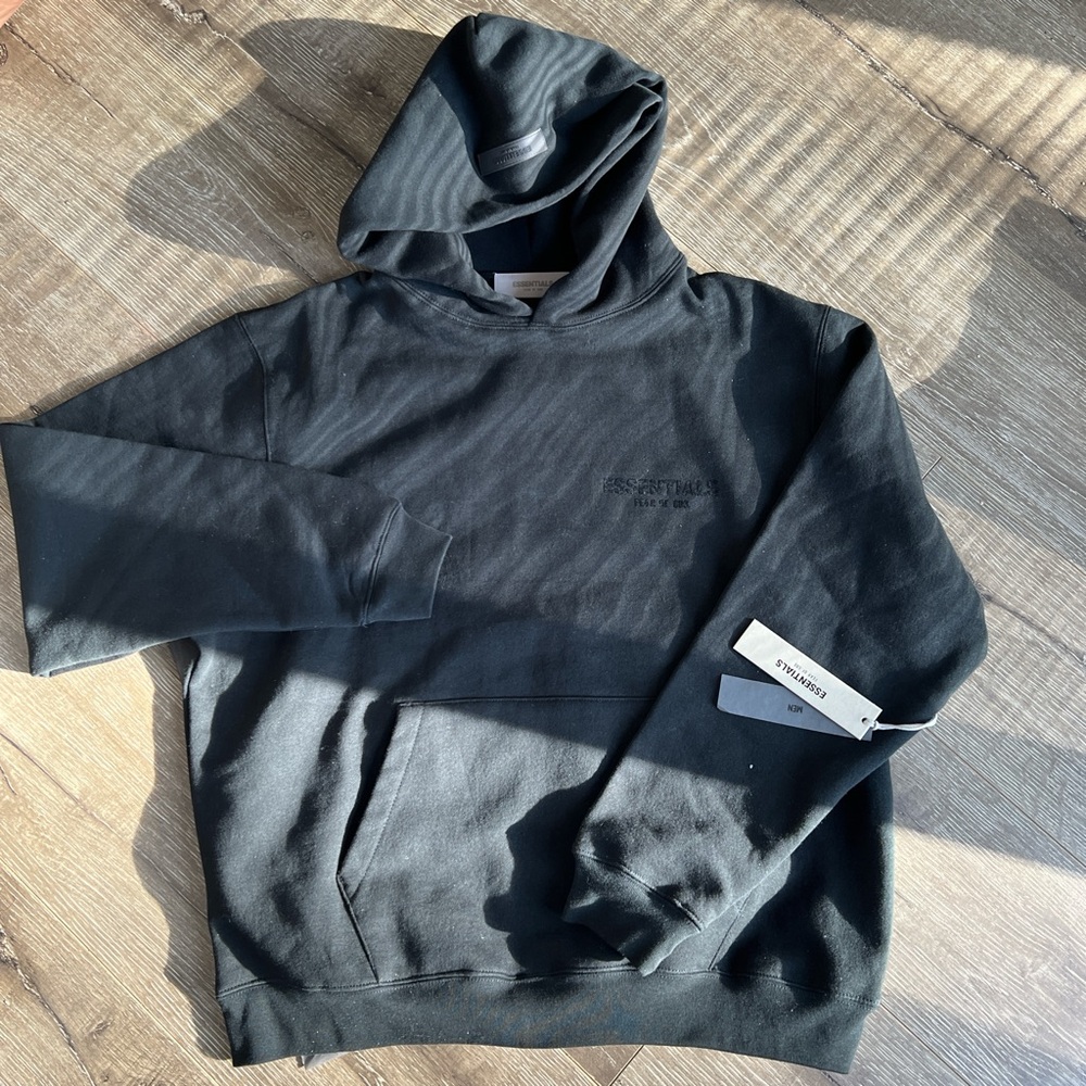 Essential Men's Black Hoodie